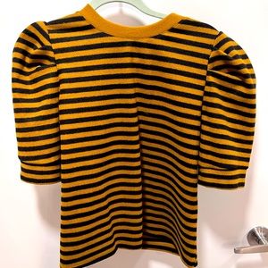 Who What Wear Striped Short Sleeve Top